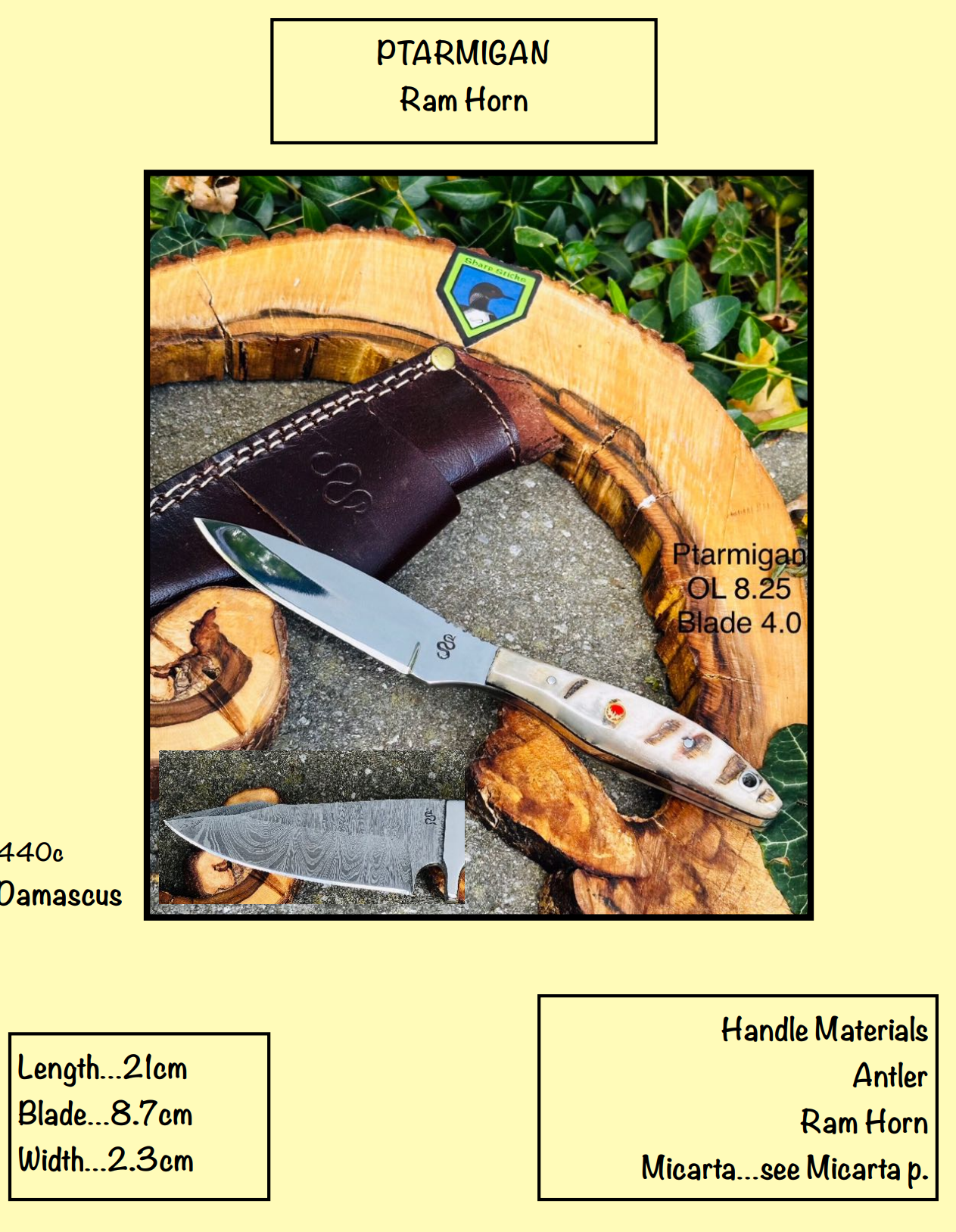 PTARMIGAN Ram Horn